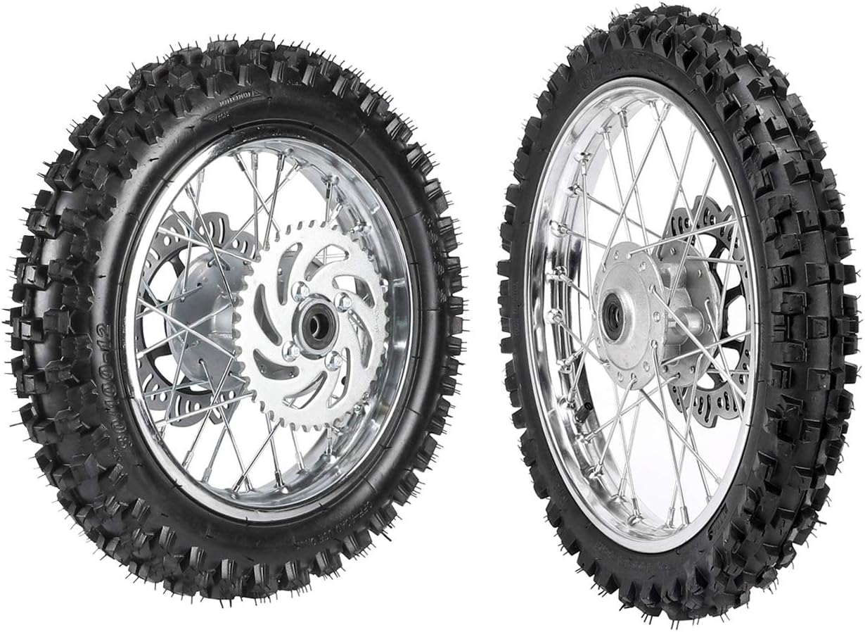 Front 60/10014 Tire + Rear 80/10012 Dirt Bike Tire Inner