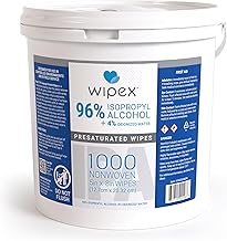 Wipex Alcohol Wipes - 96% Isopropyl Alcohol, 1000 ct Bulk Pack - Electronic Tech Wipes for Cleanrooms, Labs, Sensitive Equipment & Production, SMS Cloth Economy-Size - 1000 Count (Pack of 1)