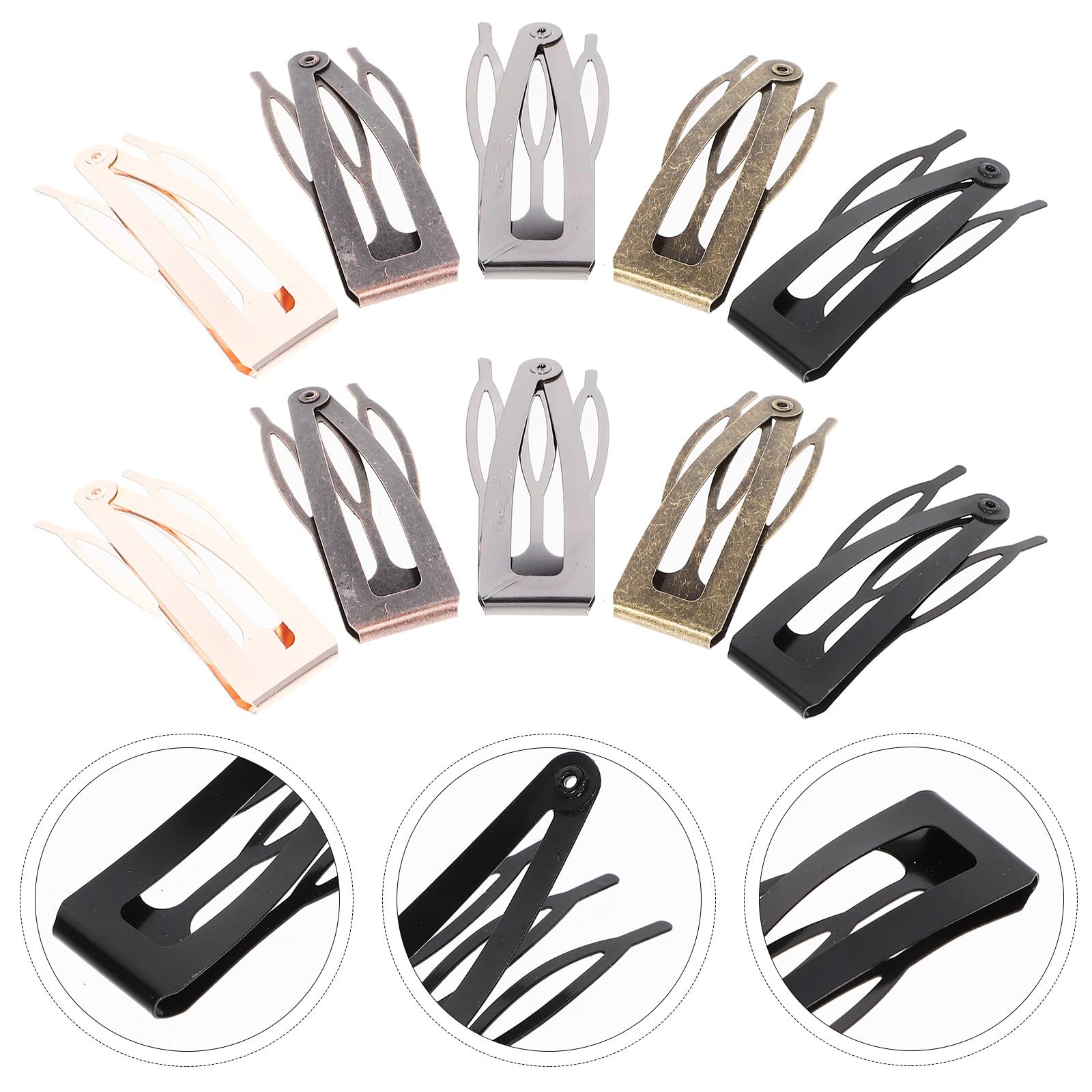 40 Metall Haarspangen mit Schnappverschluss Stabile und Elegante Haarklammern für Damen und Mädchen Accessoire für Verschiedene Anlässe
