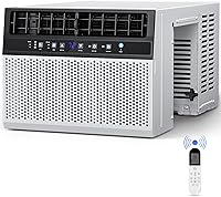 COWSAR 10000 BTU U-Shaped Window Air Conditioner - Cools 450 Sq Ft Quietly, Easy Install, 6 Modes, Remote, Energy Saver