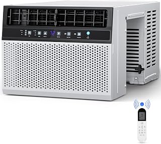 COWSAR 10000 BTU U-Shaped Window Air Conditioner - Cools 450 Sq Ft Quietly, Easy Install, 6 Modes, Remote, Energy Saver