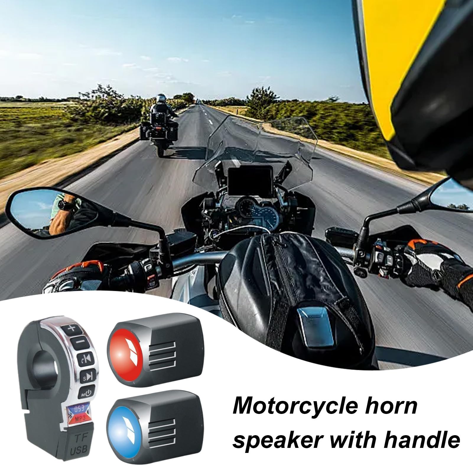 Głośniki Motocyklowe Bezprzewodowy System Dźwiękowy z Ładowaniem Telefonu