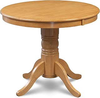 Trithi Furniture Antville Round Dining Table in Oak Finish - coolthings.us