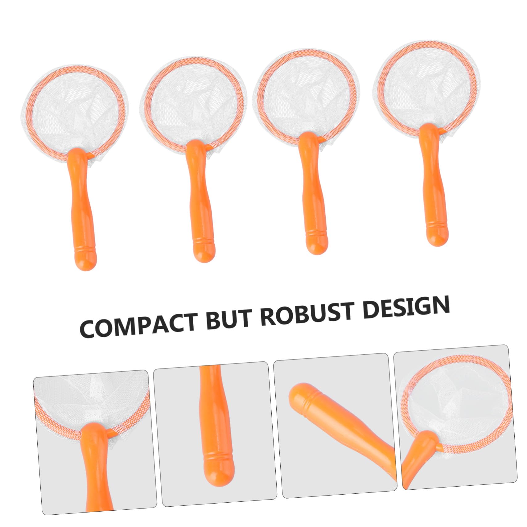 Uonlytech Filet de Pêche pour Jeunes 10 Pièces, Jouet Plastique Compact
