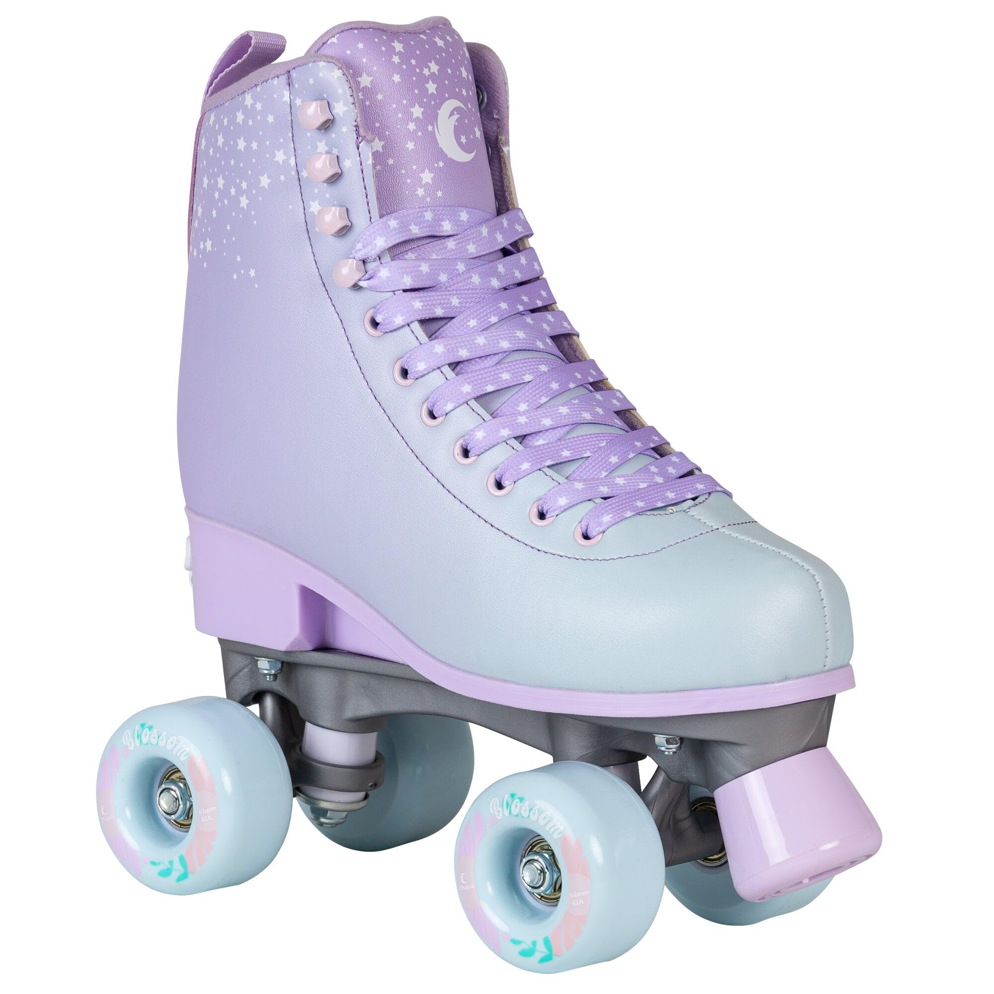 Chaya Roller Skates Bliss Star, größenverstellbar, für Kinder, 59mm/78A Rollen, ABEC 7 Kugellager