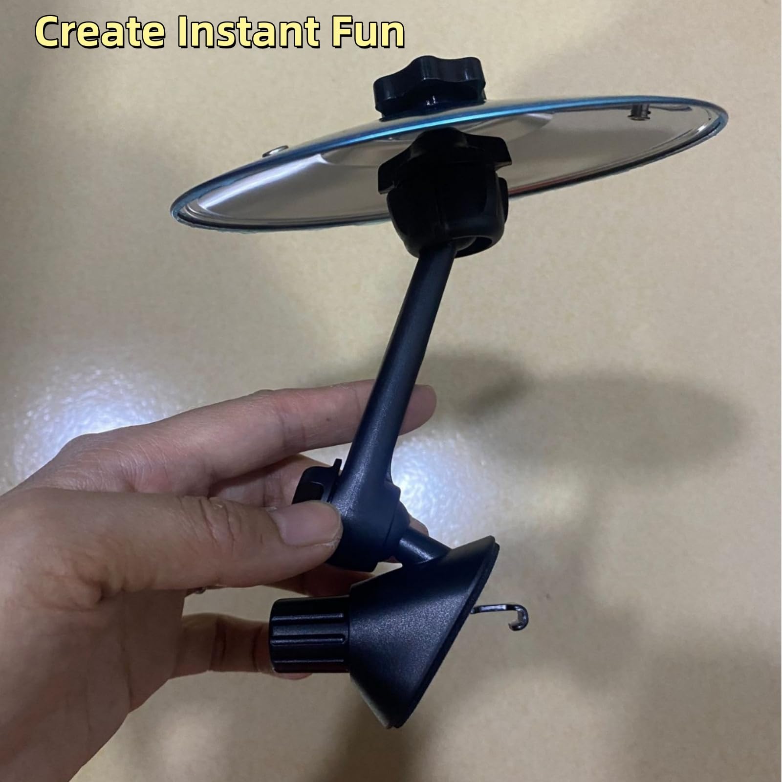 Cymbale d'accident de voiture, grille d'aération de voiture, rotation à 360°, installation facile, rend votre conduite plus amusante sur la grille d'aération avec cymbale de crash musicale