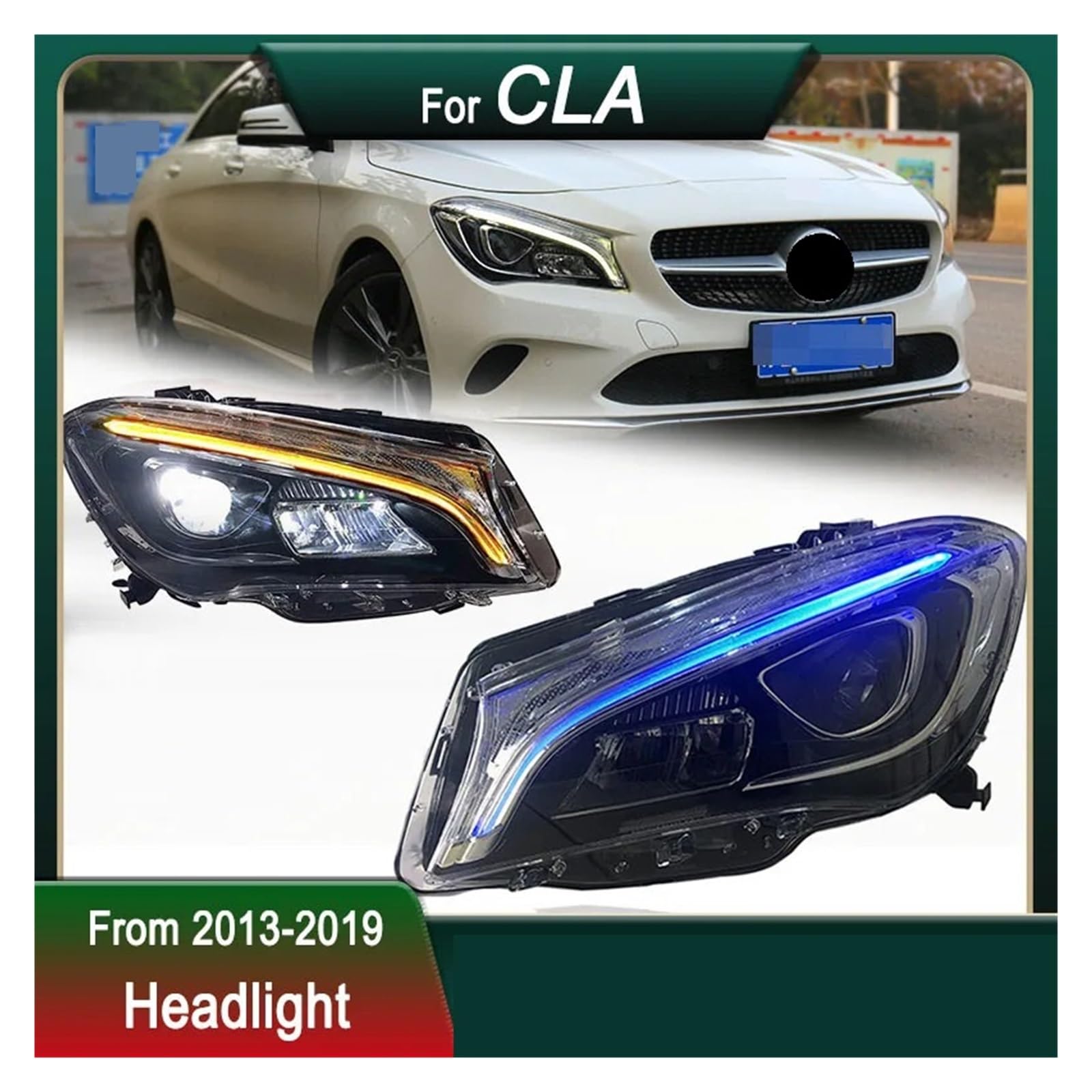 Amazon | 車用ヘッドライト、メルセデスベンツ CLA W117 180 200 220 