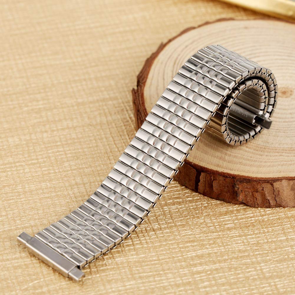Cinturini per Orologi Cinturino Elastico per Orologio 16mm Cinturino in Acciaio Inossidabile 18mm Senza Fibbia in Metallo di Ricambio 20mm Cinturino per Orologio da Polso 22mm Braccialetto