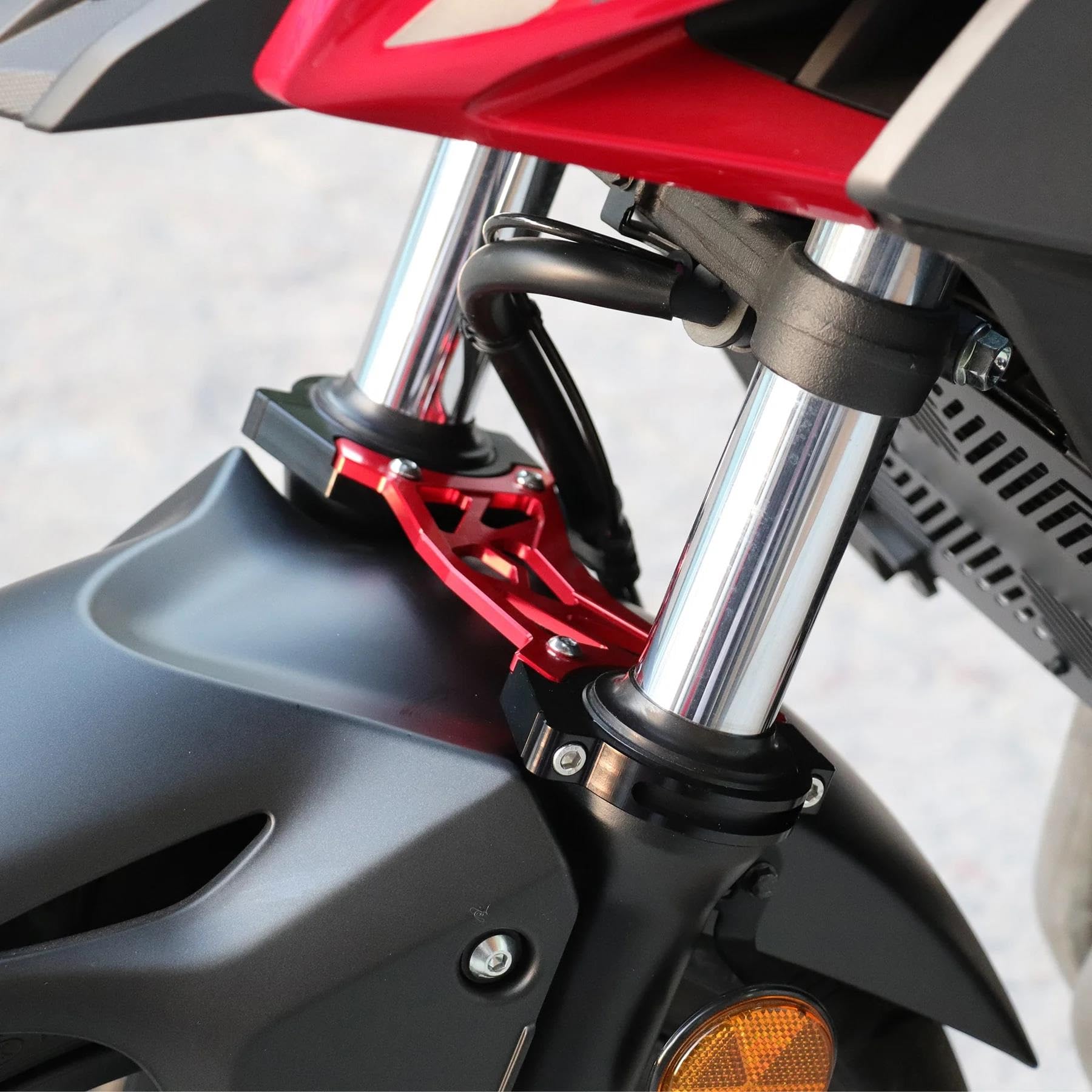 Pièces Moto Pour NC750S CTX700 NC750X NC700X Moto Fourche Avant Amortisseur Amortisseur Dispositif Équilibré(Red)