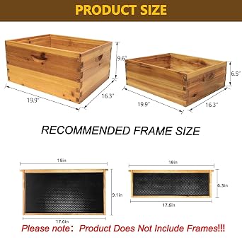 5-Layer Bee Hive, Beehive Kit Langstroth Bee Hive Coated