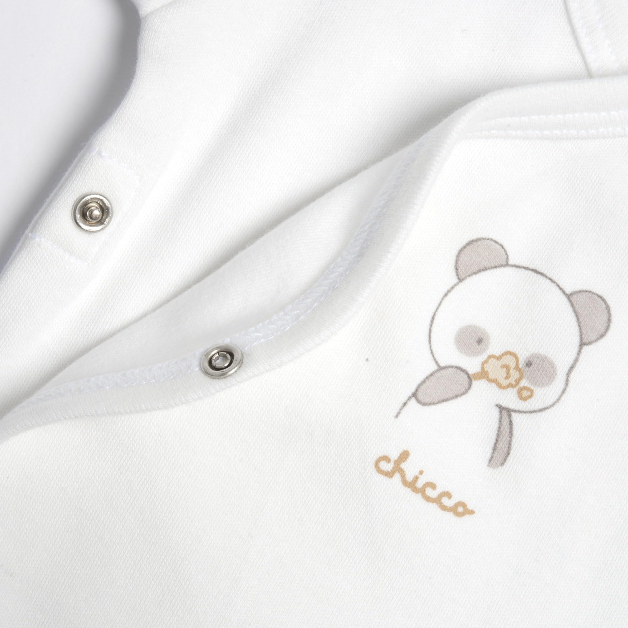 Chicco Bottone Uniseks - niemowlęta Body in Cotone, A Manica Corta, Apertura Frontale
