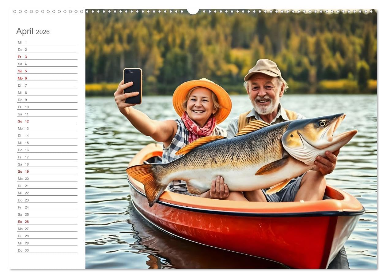 Renten-Turbo. Wenn der Ruhestand erst richtig Fahrt aufnimmt (Wandkalender 2026 DIN A2 quer), CALVENDO Monatskalender: Lustige Rentner in Aktion (CALVENDO Menschen)