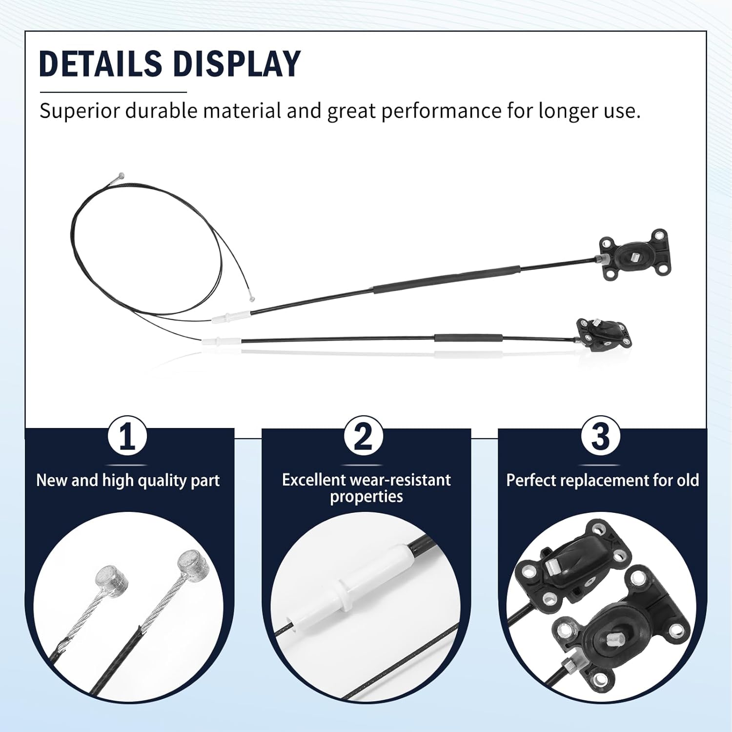 72010-SHJ-A21 4pcs Power Sliding Door Cable Kit W/O Motor for Odyssey 2005-2010, 72673-SHJ-A21, Left and Right Sliding Door Cable