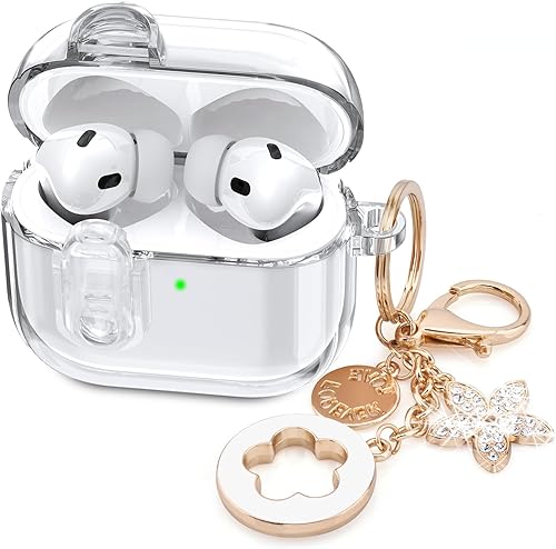 Miniatura 35 de Funda VISOOM 2025 transparente para Airpods iPods 4 con cierre de seguridad, funda para Airpod iPod 4 suave para Air Pods iPods de 4ª generación con