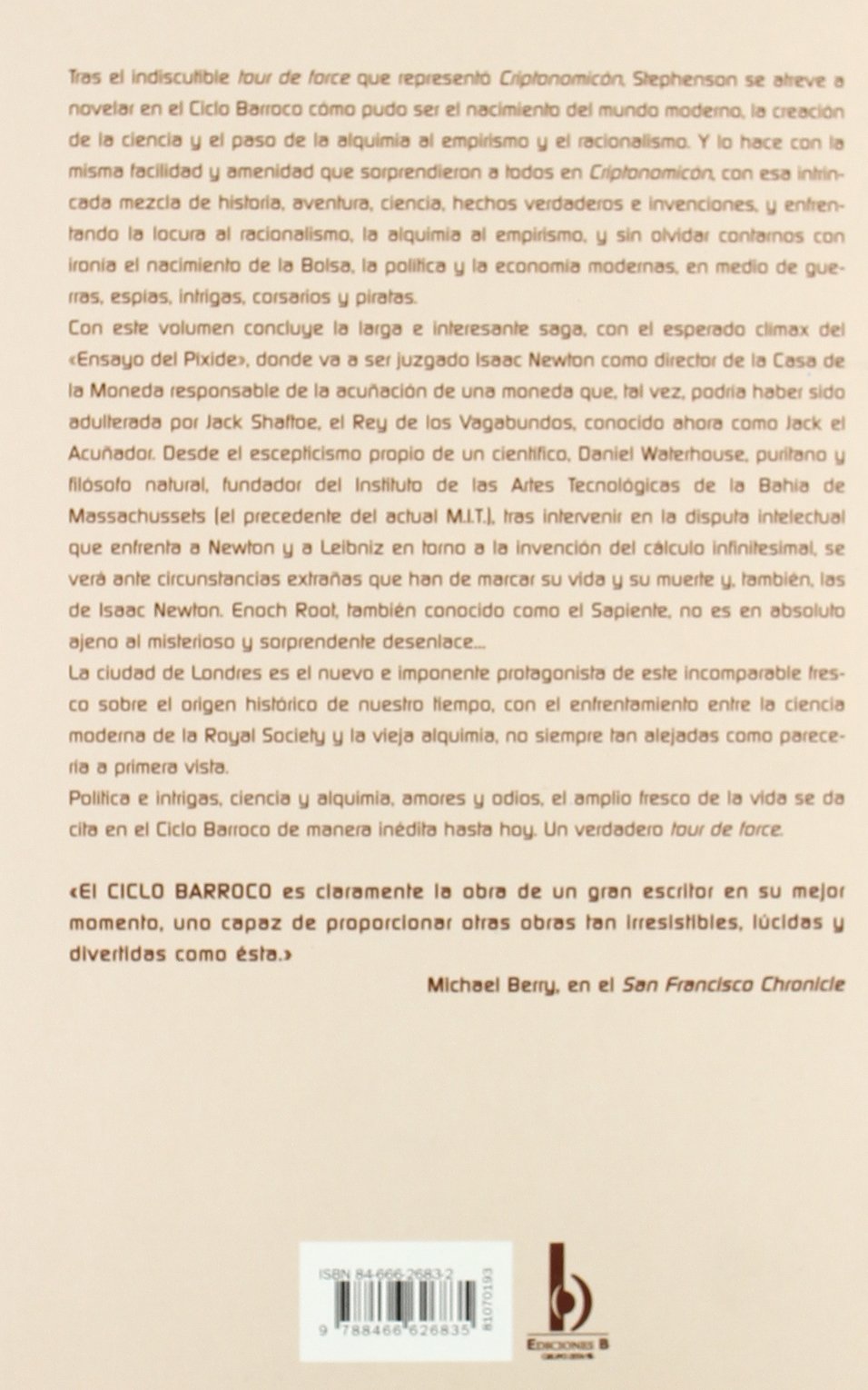 SISTEMA DEL MUNDO III: SISTEMA DEL MUNDO (3ER. VOLUMEN TRILOGIA) (CICLO BARROCO): 00000 (NOVA)