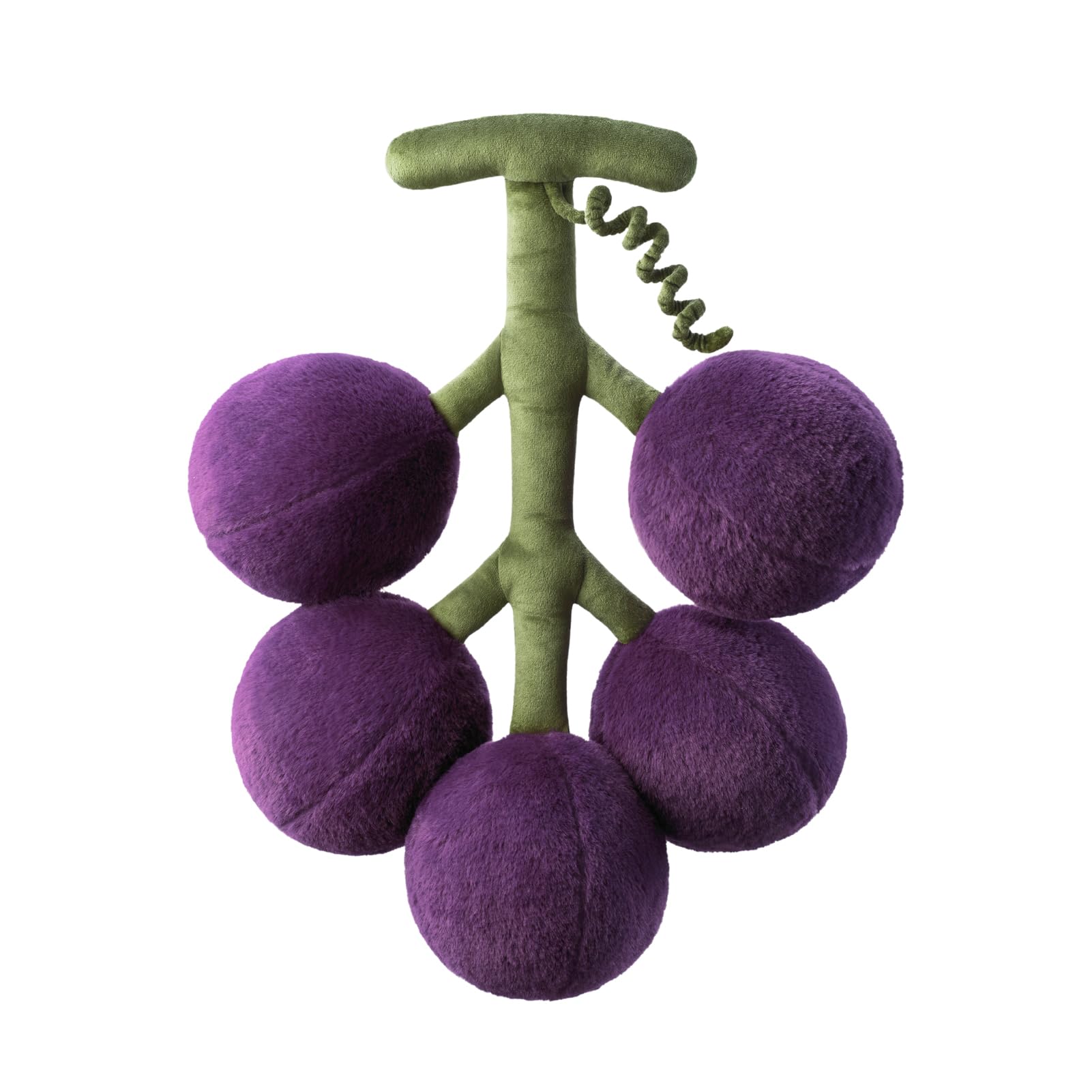 Photo 1 of Phantoscope Fruit Shaped Pillows Series Grape Shape Throw Pillow, Fun Home Decor of Fruit Themed Shaped Cushions, Fall Decorative Shaped Pillow for Couch Bed and Chair, Purple, 18 x 13 inches