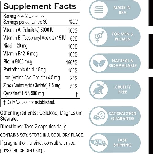 Miniatura 7 de Péptidos de colágeno y nutrición capilar + cinatina HNS + ácido hialurónico + biotina