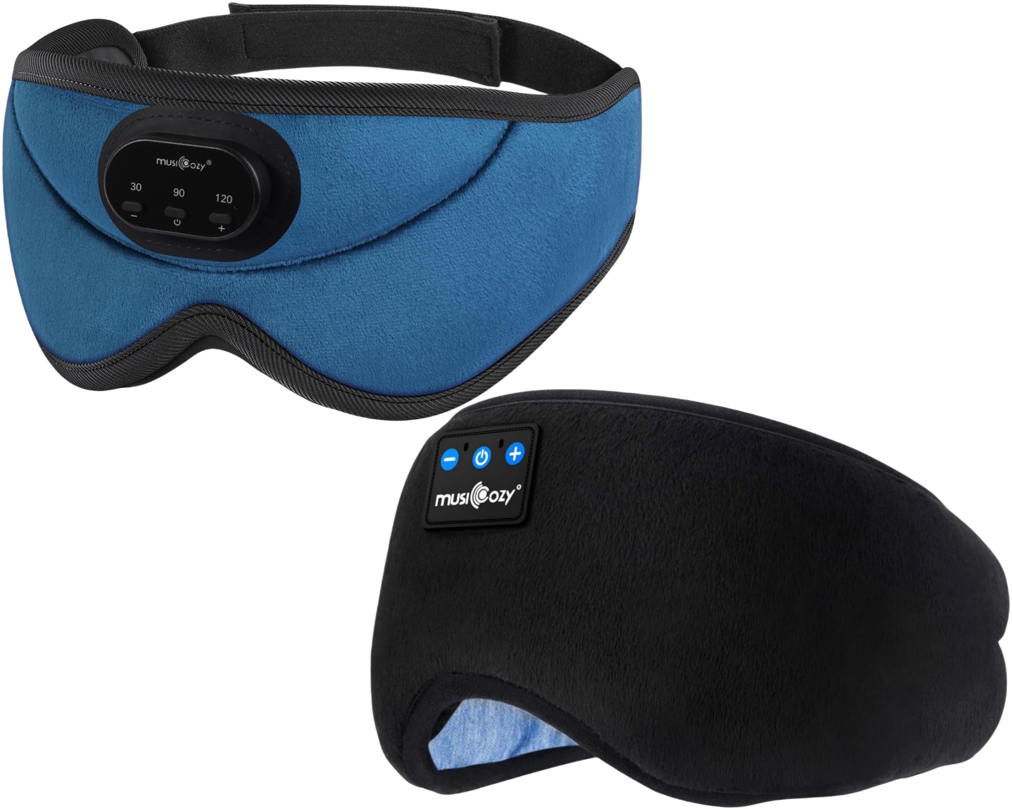 MUSICOZY 3D Bluetooth Sleep Mask with Headphones and Timer Wireless Sleep Headphones for Side Sleepers Eye Mask with