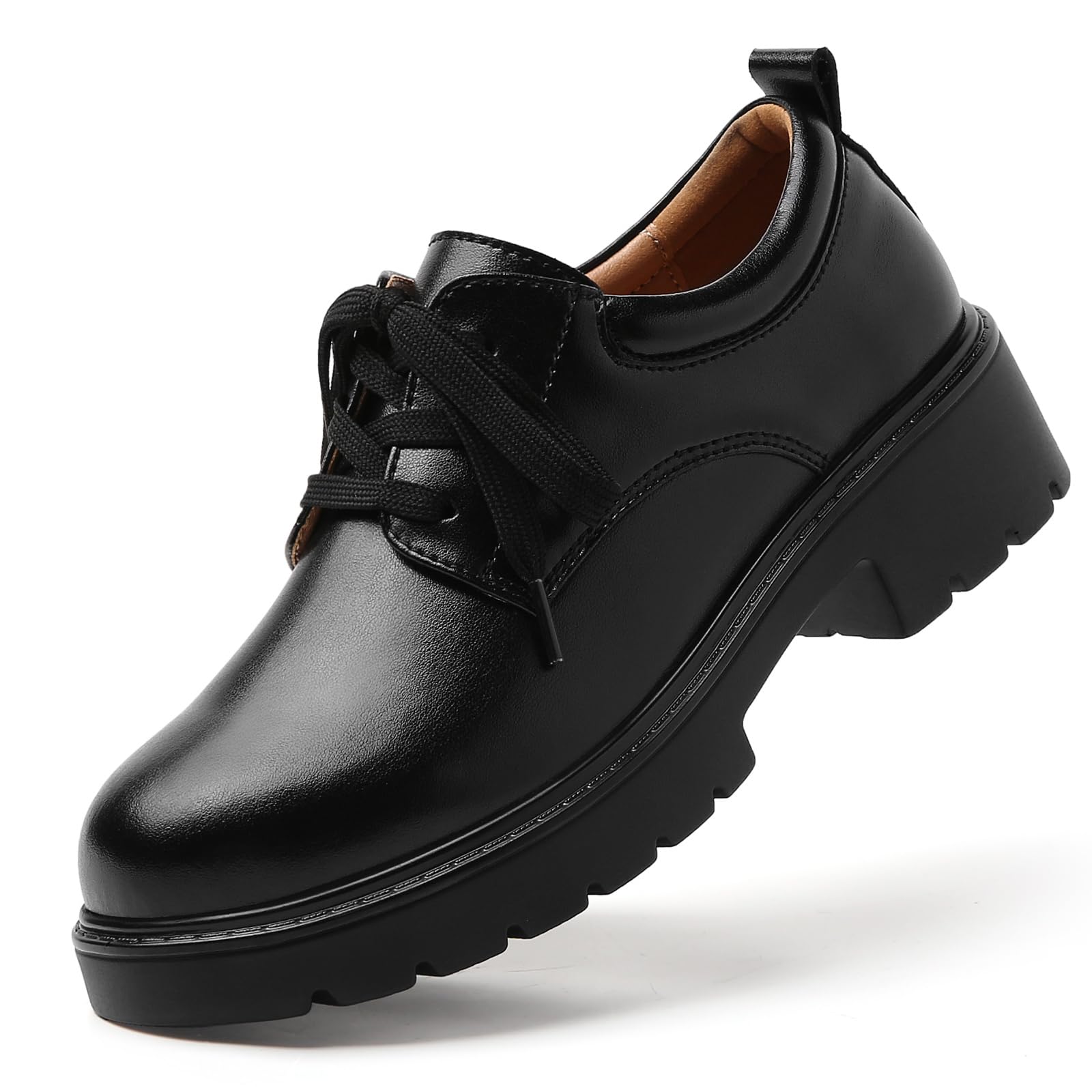 Oxford Shoes for Women Platform Oxfords for Women Comfortable Chunky Heel | Lightweight Lace Up Oxford Heels Work Dress Business Casual Professional Formal School Walking Shoes Ladies Classic Tie Shoes