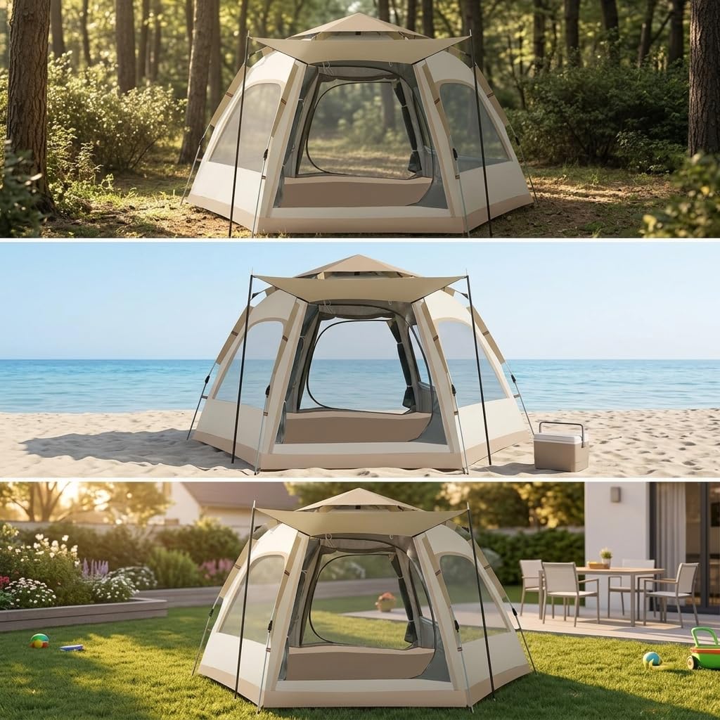 da Campeggio Automatica Impermeabile per Famiglia, Montaggio Rapido per Esterni, per outdoor