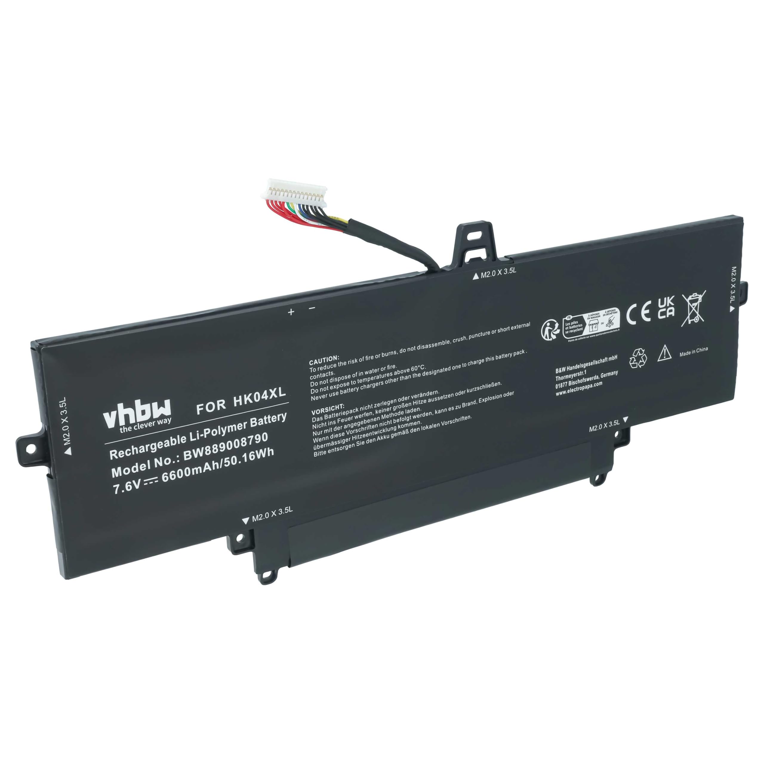 vhbw Batería reemplaza HP HK04XL, L84352-005, HSTNN-IB9J, L83796-171