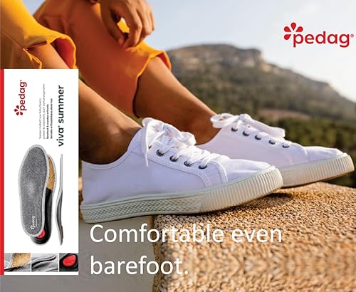 Miniatura 7 de Pedag Viva Summer  Plantillas ortopédicas sin calcetines de algodón de rizo  Hecho a mano en Alemania  Alivio de la fascitis plantadora  Soporte