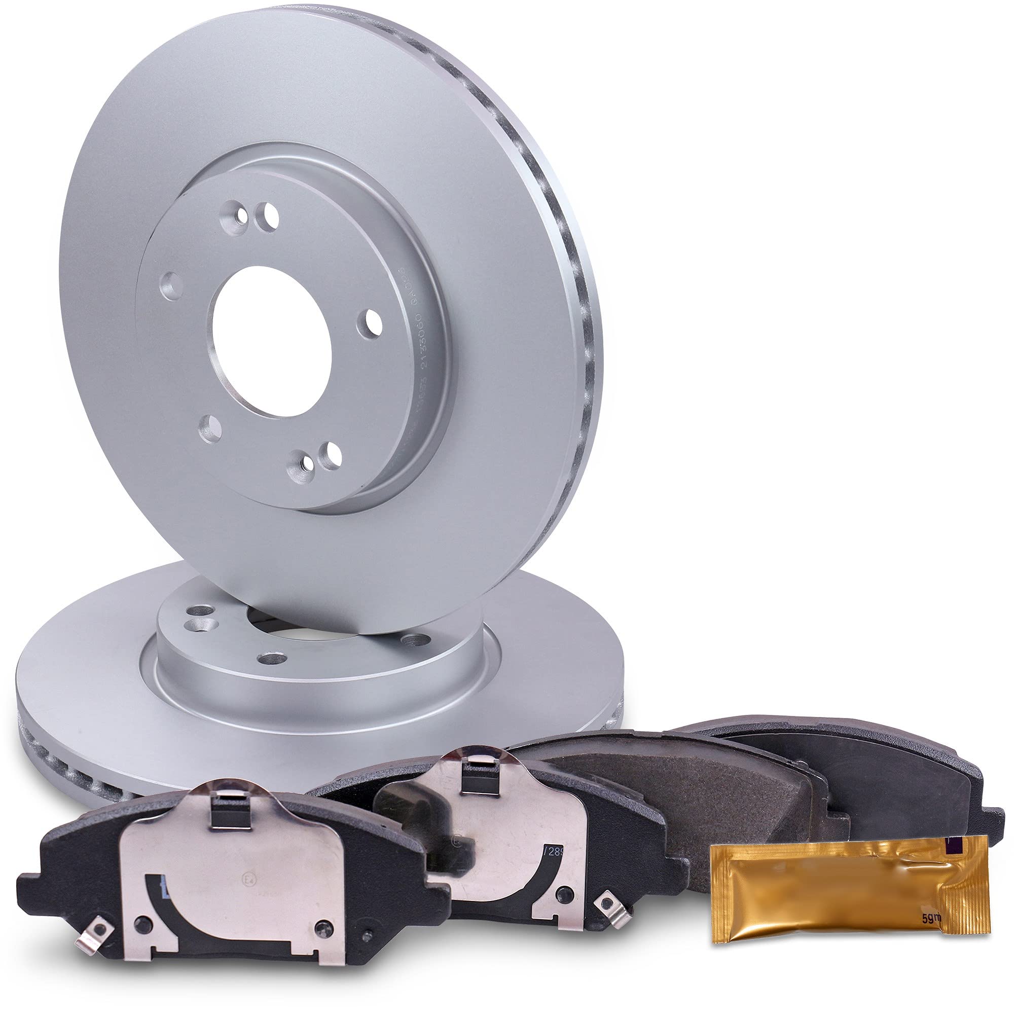 BESTPRICE Bremsenset Vorderachse inkl. Bremsscheiben Ø 288 mm Belüftet + Bremsbeläge Vorne