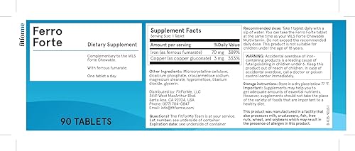 Miniatura 2 de FitForMe Multivitaminas bariátricas Ferro Forte Paquete de 90 días