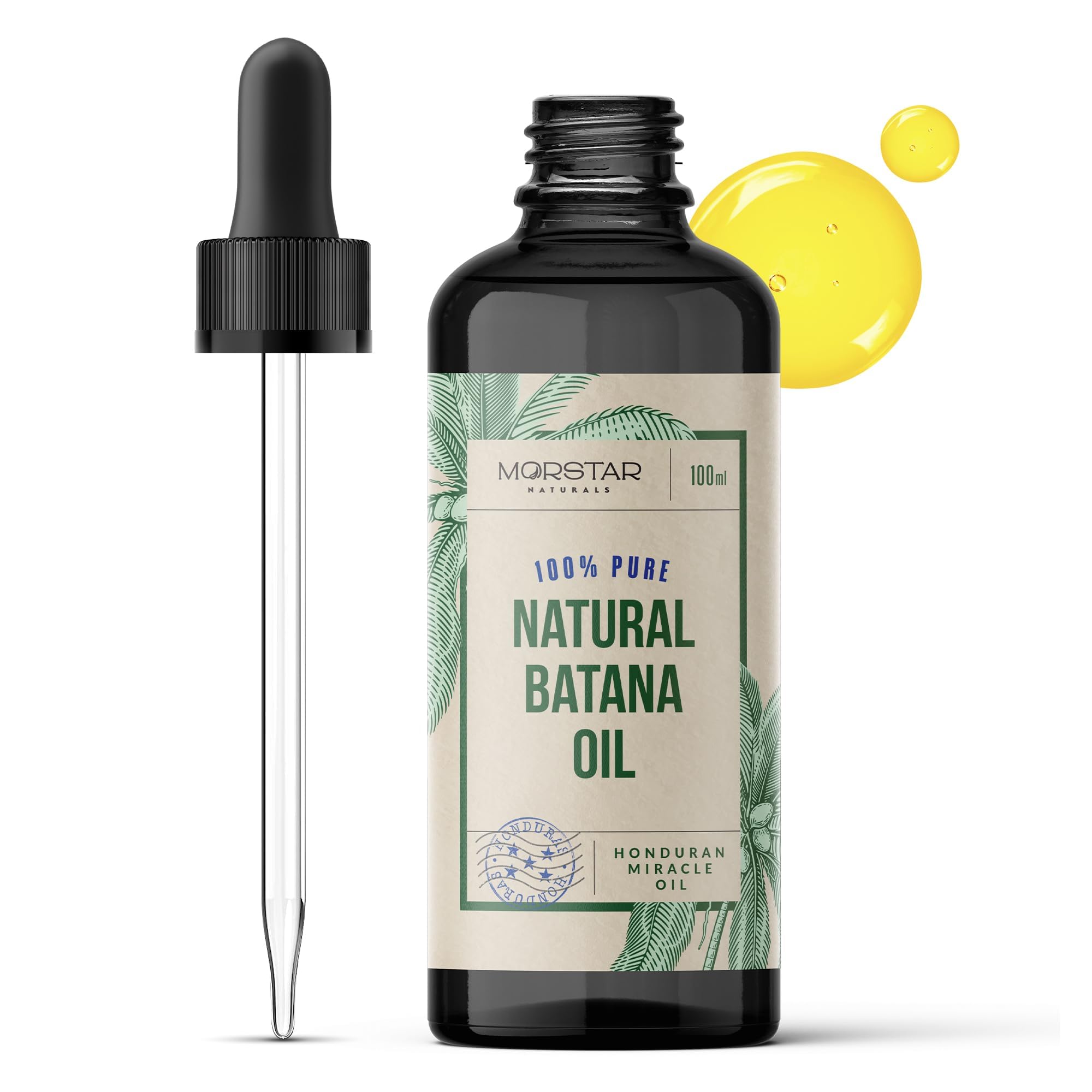Batana Oil for Hair Care, Prevents Breakage & Split Ends, Moisturizes Hair Scalp, Pure Natural Hair Oil for All Hair Types, 50ML