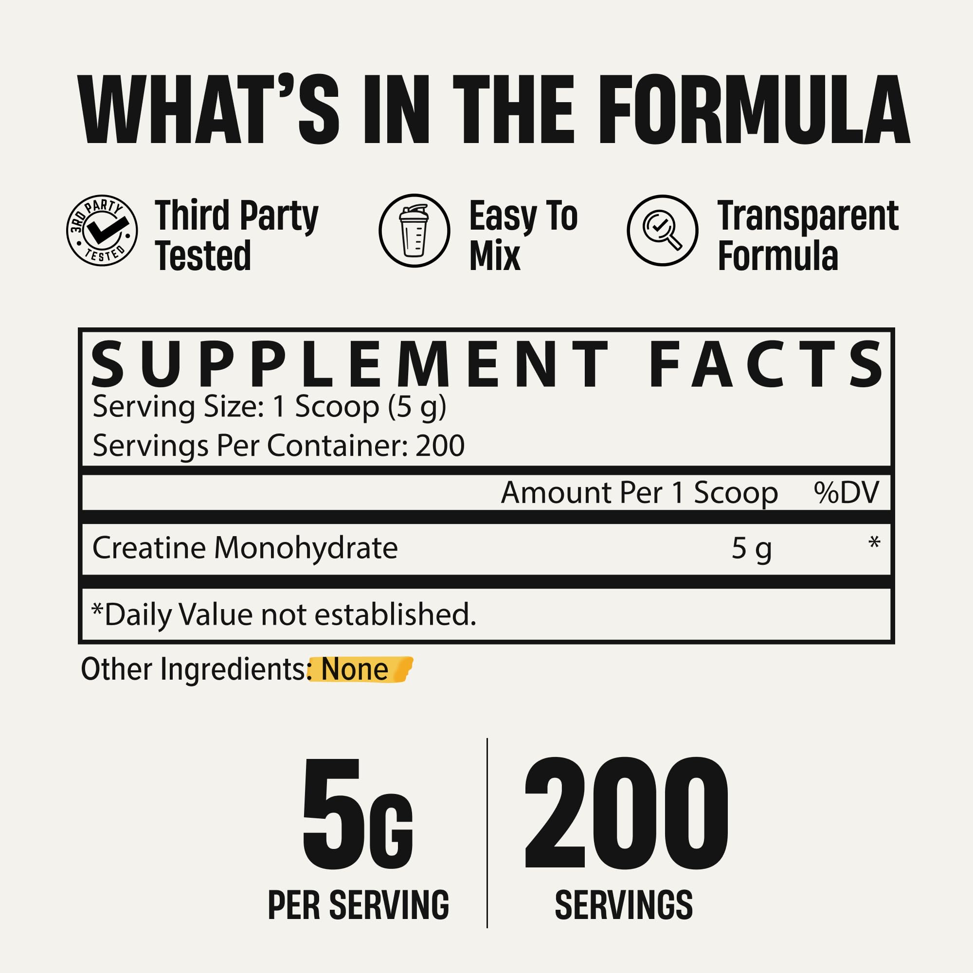 Nutrex Research Micronized Creatine Monohydrate Powder - 200 Servings (1KG) Pure, Unflavored Creatine Monohydrate Supplement for Muscle Gain, Strength and Performance, 5G Per Serv (2.2lbs) — Amazon image 5