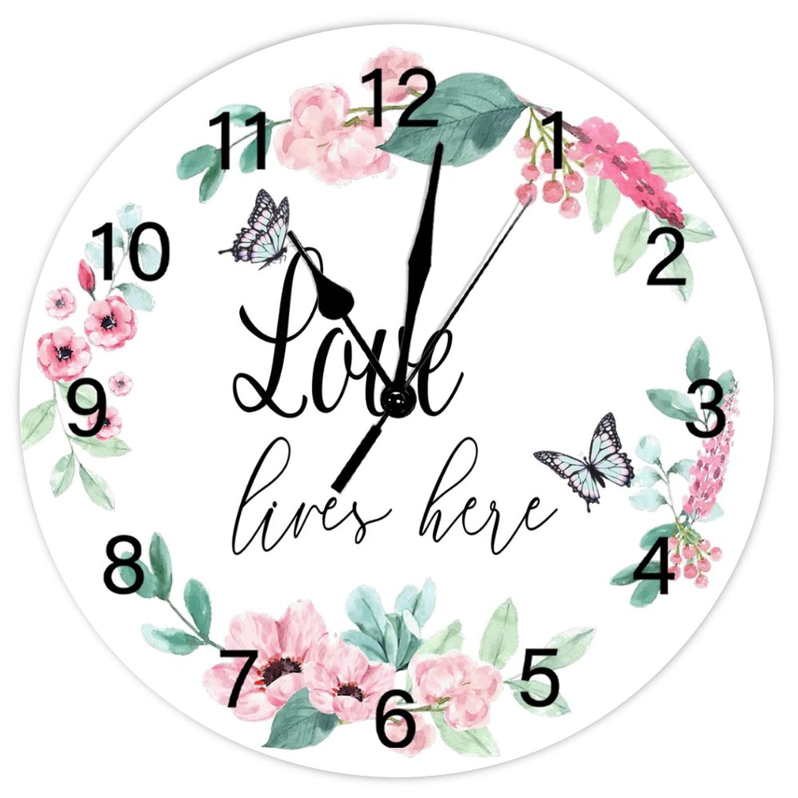 Horloge murale rustique Love Lives Here : transformez votre déco murale