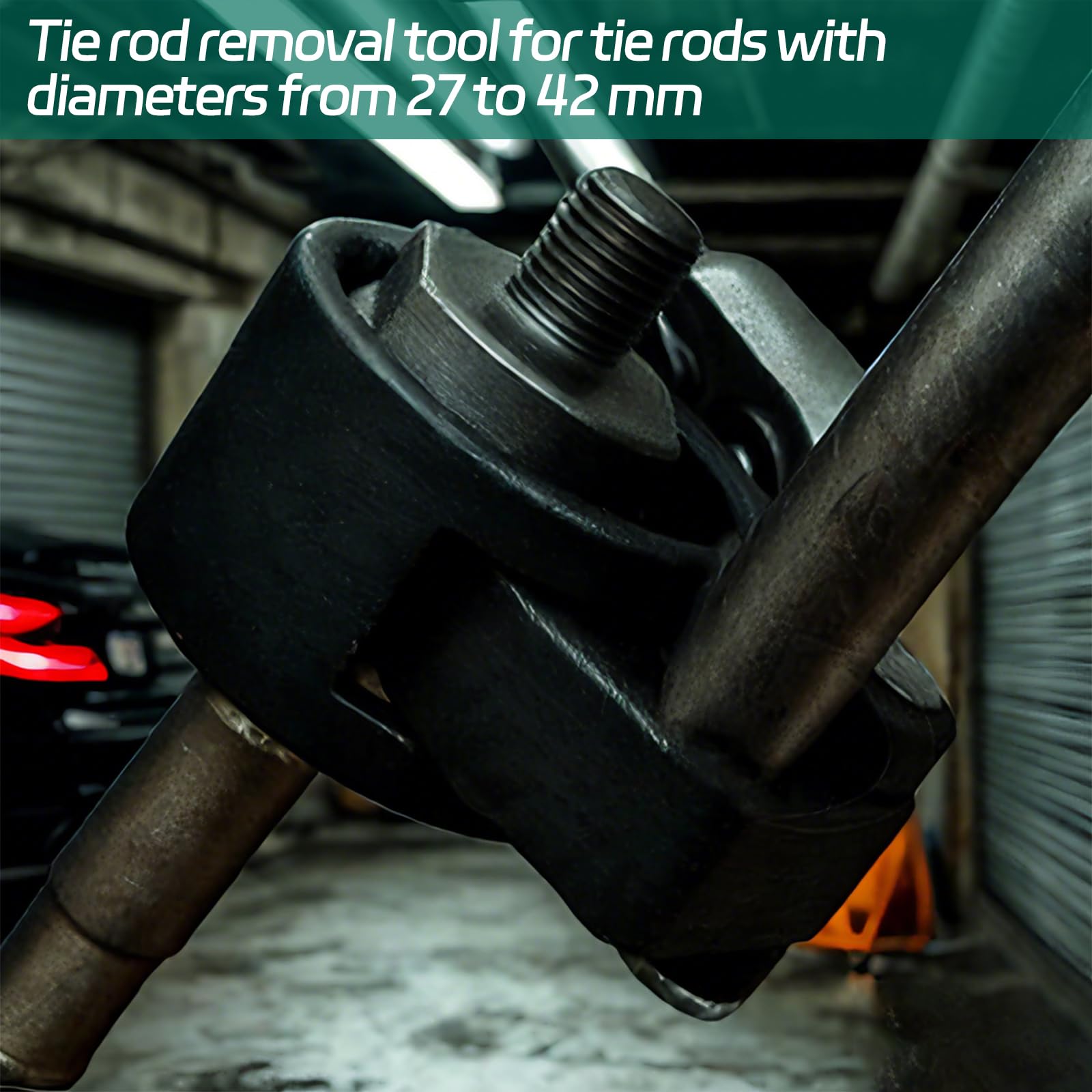 1/2" Chiave per tiranti, Utensile universale per giunto assiale per auto, Attrezzo per tiranti, Smontatore per testa a sfera del tirante 27-42mm con attacco interno quadrangolare