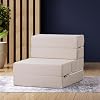 Valeria Folding Bed Sofa Single Beige Single