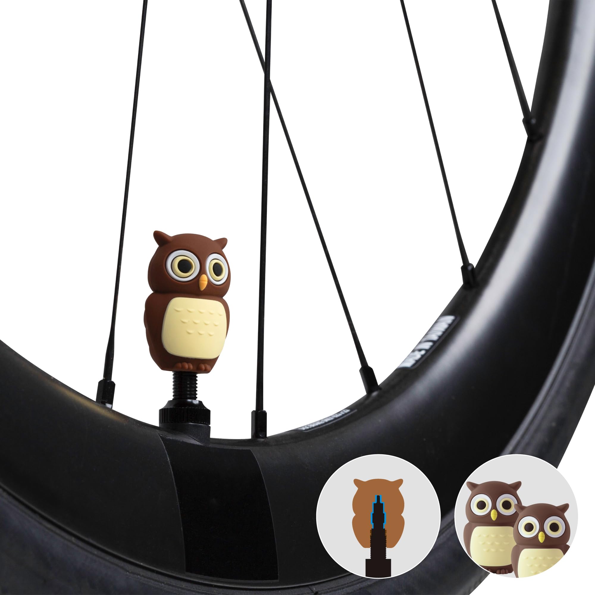 BONE Character Tire Valve Caps (2-Pack) - Cute Bike Valve Covers -10