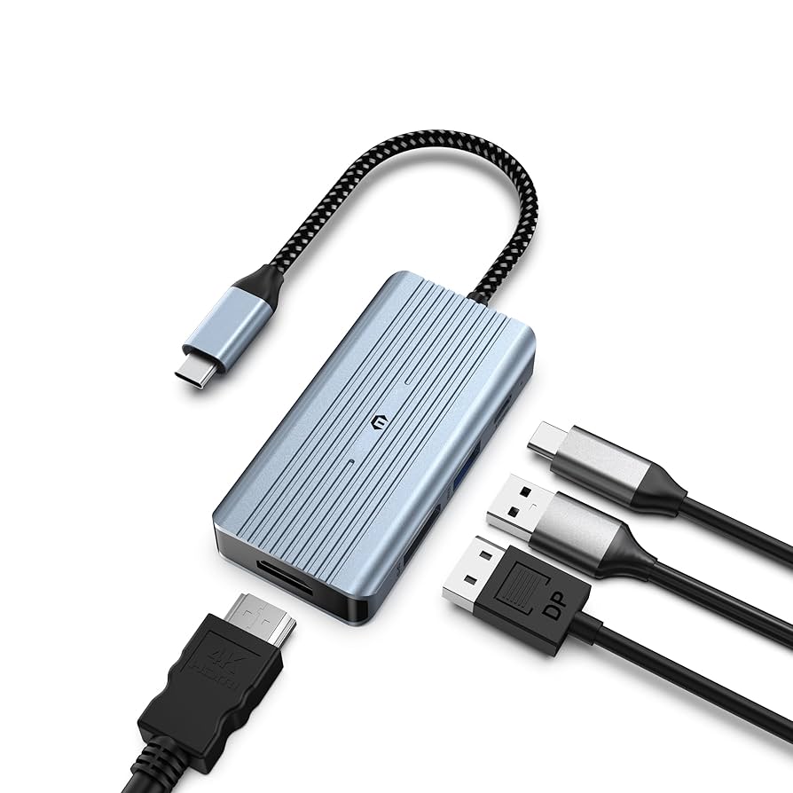 USB-C ハブ 8K HDMI, 100W充電, USBデータポート x4 Amazon