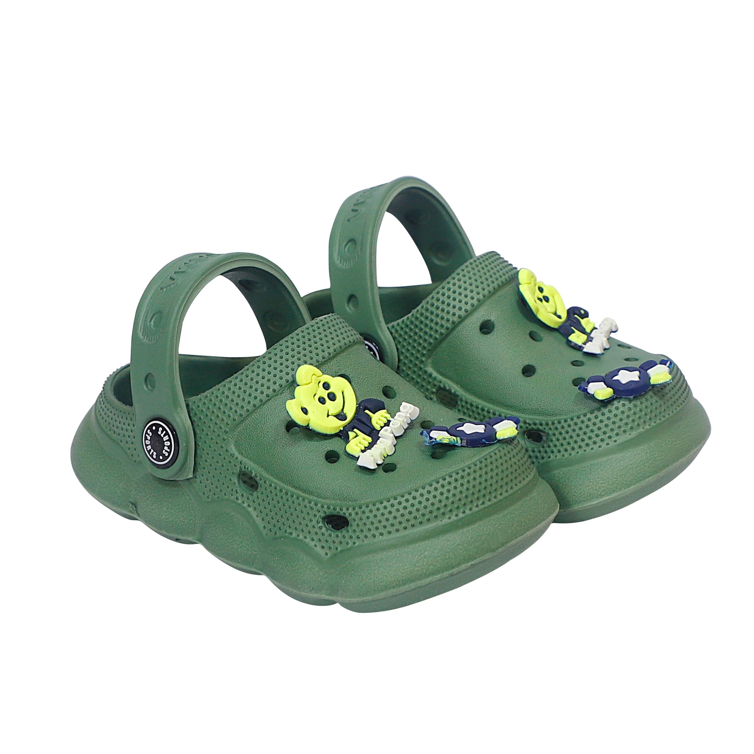 Broski Kids Clog Shoes for Boys & Girls/Outdoor Sandals Clogs for Kids (Green) (B0DHKK3JRN) Amazon Price History, Amazon Price Tracker