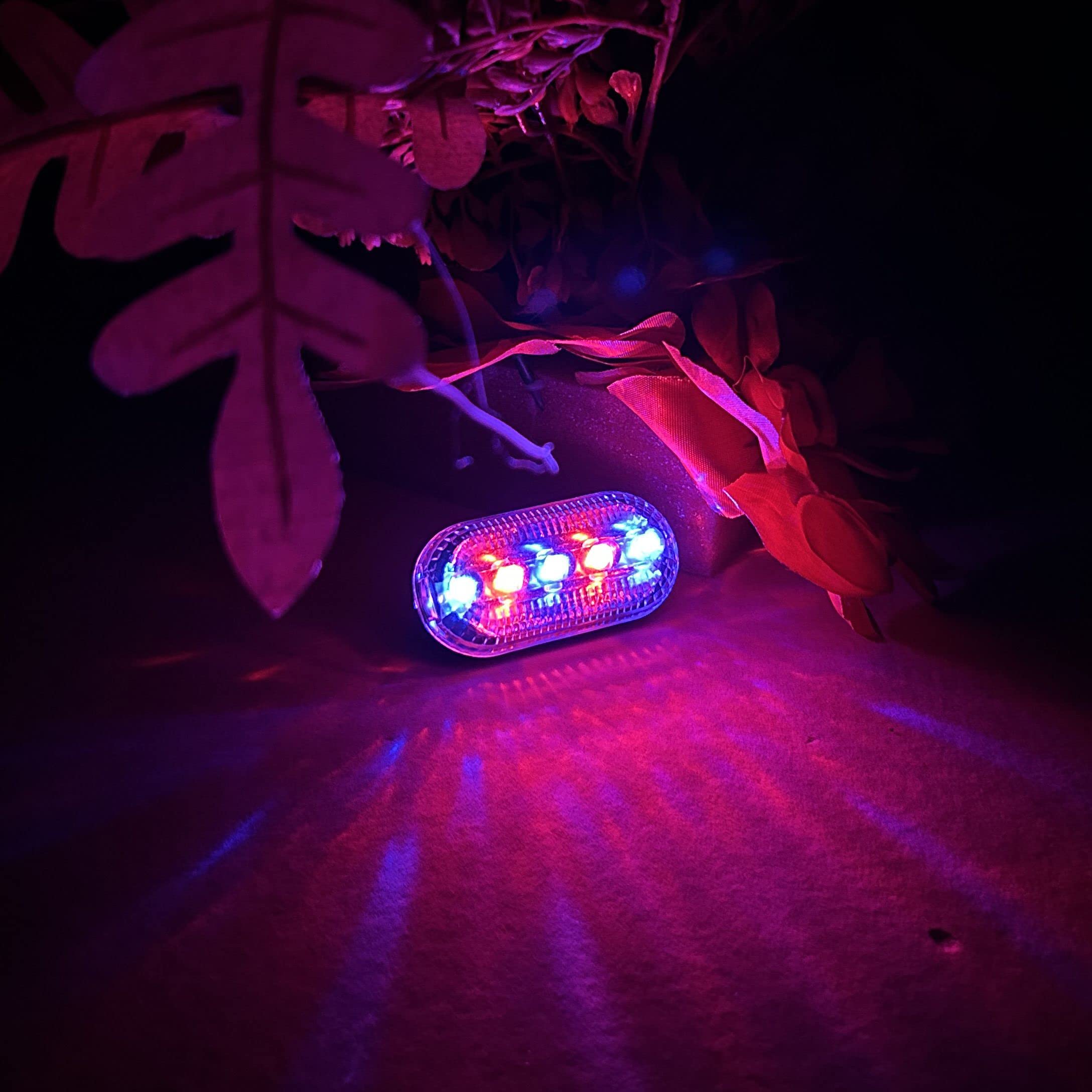 Amazon | LED非常信号灯 5LEDライト 緊急灯 赤 青色 点滅 電池式 警告