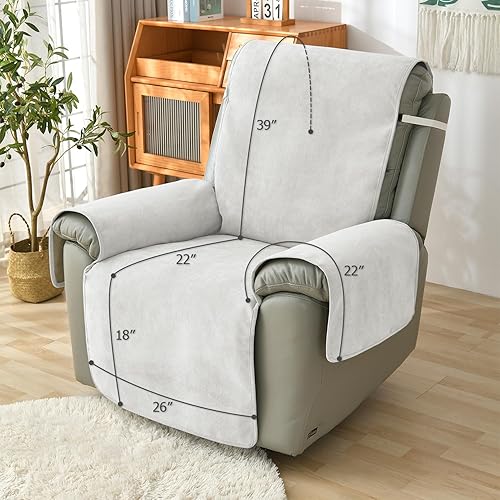 Miniatura 2 de Funda acolchada impermeable para sofá, protector de muebles RBSC, funda de sofá lavable con correas elásticas para niños, perros, mascotas