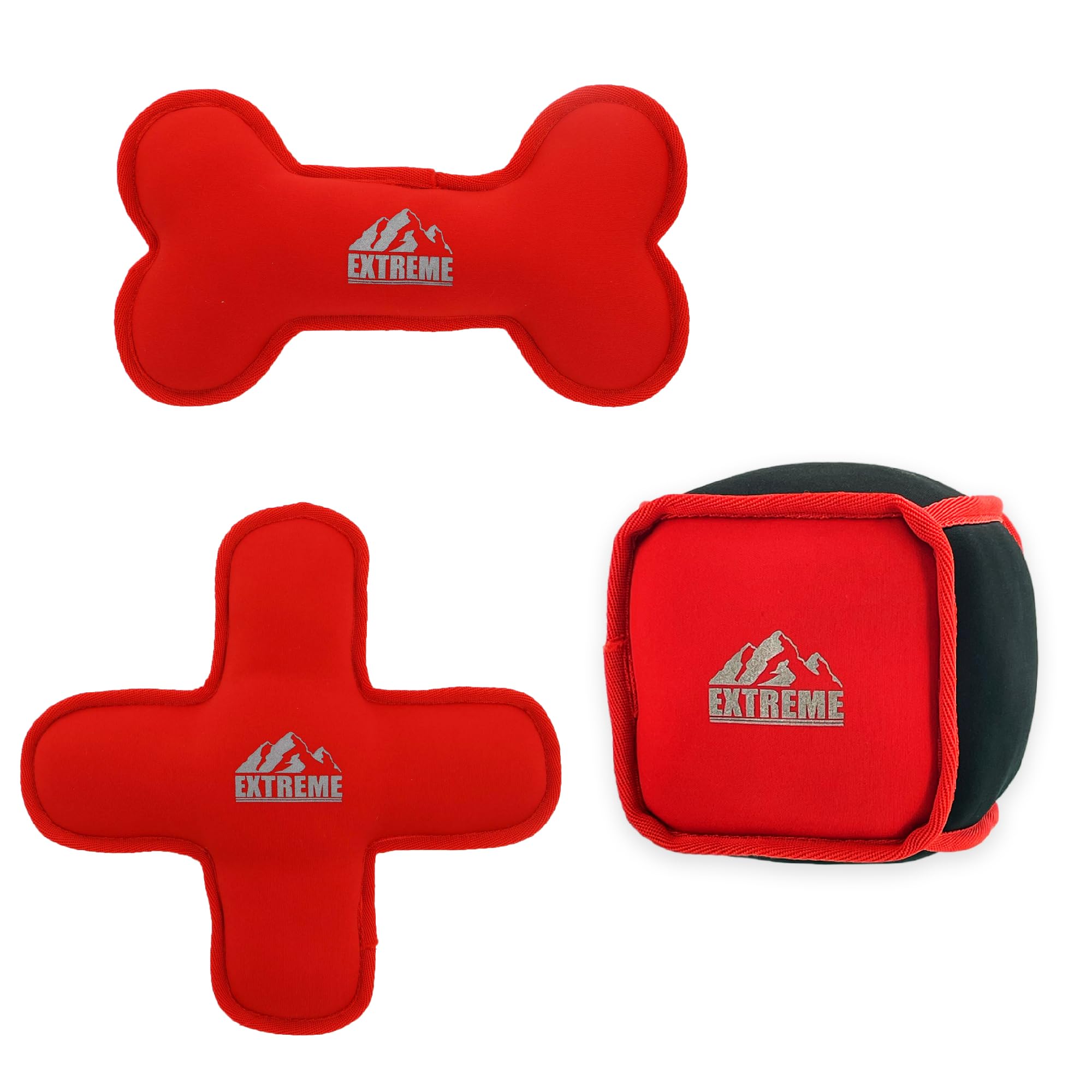 Ancol Lot de 3 Jouets flottants à Double Couche extrêmement durables