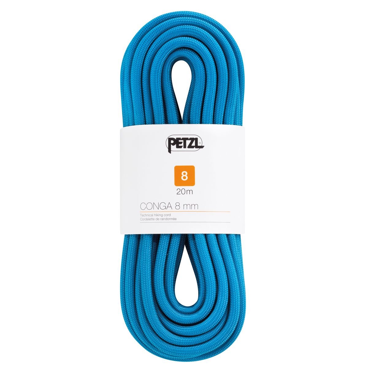 Petzl - Conga 8 mm, niebieski kolor, rozmiar 8 mm x 20 m