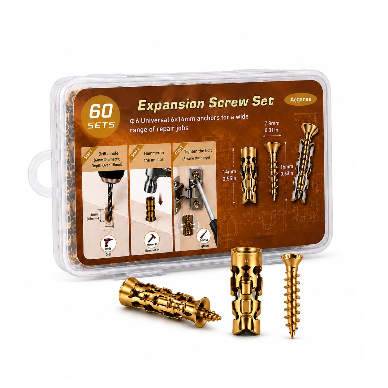 Cabinet Door Repair Screws - Fix Stripped Holes -8 Cabinet Door Repair Screws - Fix Stripped Holes -8
