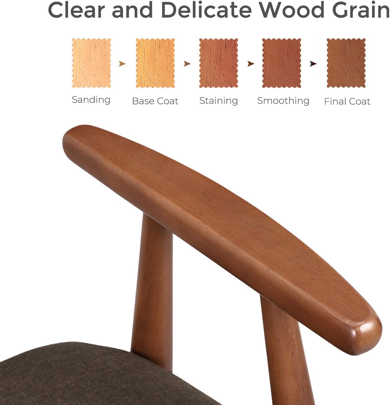 VASAGLE Shoe Bench, Upholstered Vanity Stool with Armrests, Solid Rubberwood Frame, Load Capacity 286 lb, for Entryway, Bedroom, Living Room, Saddle Brown URSB01BR