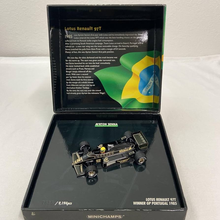 Amazon | MINICHAMPS 1/43 LOTUS RENAULT 97T AYRTON SENNA 1985
