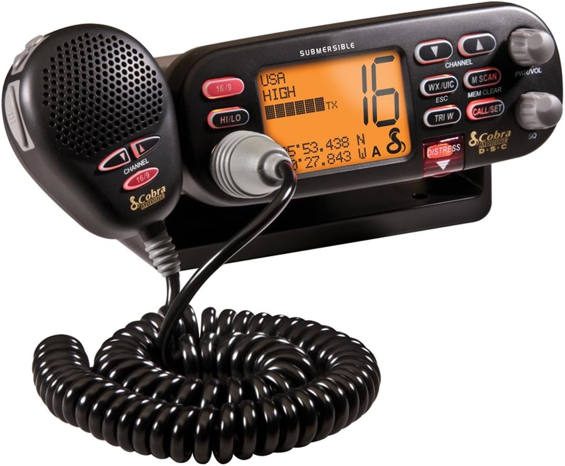 COBRA MR F75BD FIXED MOUNT CLASS D VHF RADIO BLACK Amazon.co.uk