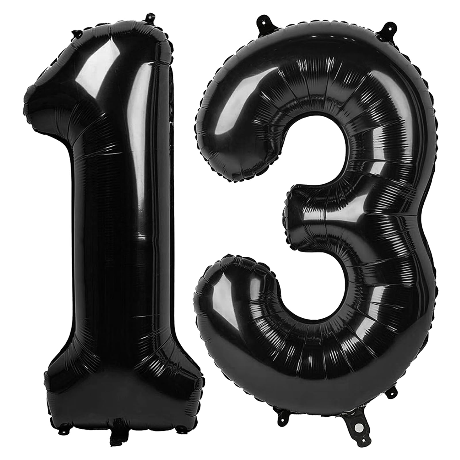 IWERP Black Number 13 Balloon 40 inch | Foil Birthday Party Decor - main product image