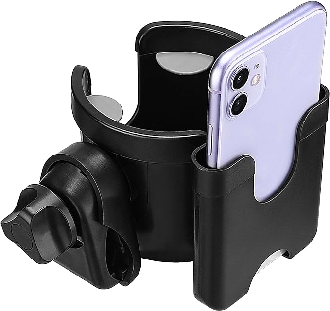 Suranew Universal Pushchair/Pram Cup Holder with Phone Storage Box