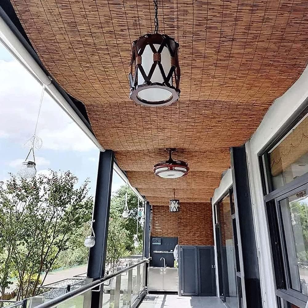 Brise-Vue en Bambou Naturel, 130 Cm × 1 000 Cm, Clôture en Roseau Écologique, Clôture Décorative pour Balcon, Cloison De Jardin(70x600cm(2.3x19.7FT))