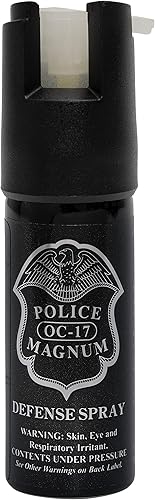Miniatura 10 de POLICE MAGNUM Recipientes de autodefensa en aerosol de pimienta pequeño, resistencia máxima al calor, rango de 10-12 pies, paquete de 3 cerraduras
