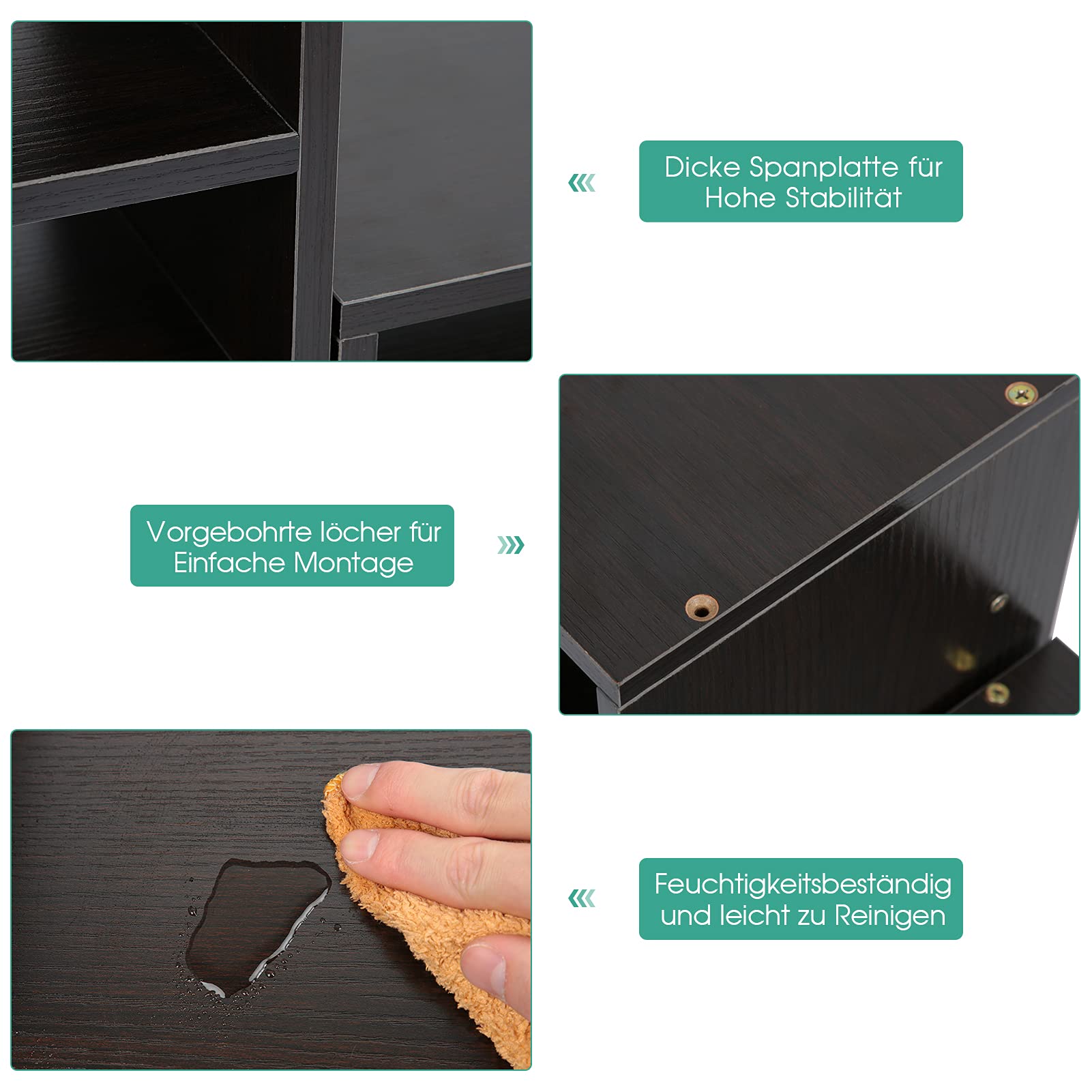 Supporto Per Monitor A 2 Livelli Altezza 11 Cm, Con Scaffale Organizer E Gestione Cavi, Per PC E TV