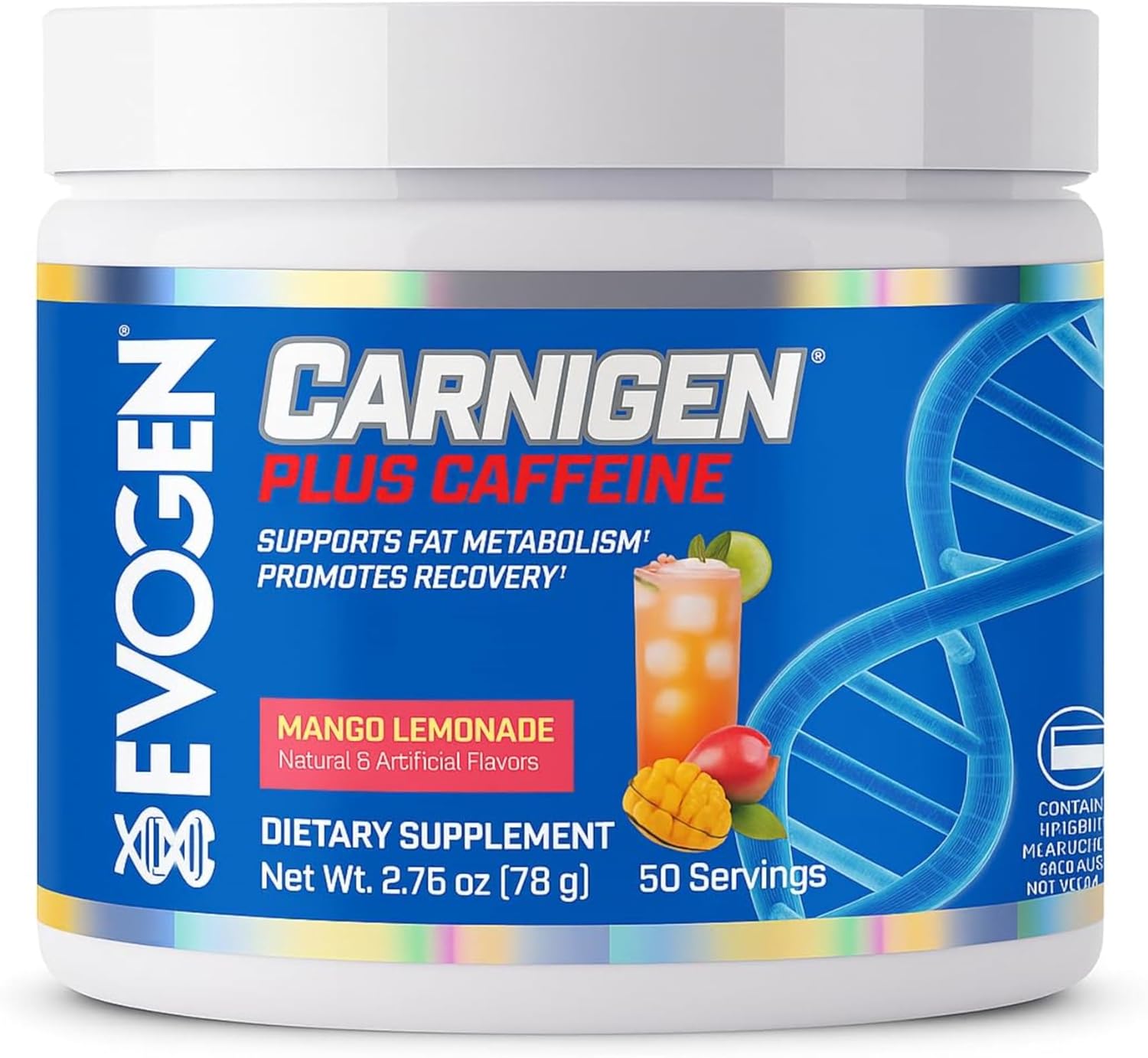 Evogen Carnigen - Premium Carnitine Powder | Supports Fat Metabolism & Promotes Recovery | Stimulant-Free L Carnitine Supplement Matrix with Acetyl L-Carnitine | Raspberry Lemonade | 50 Servings